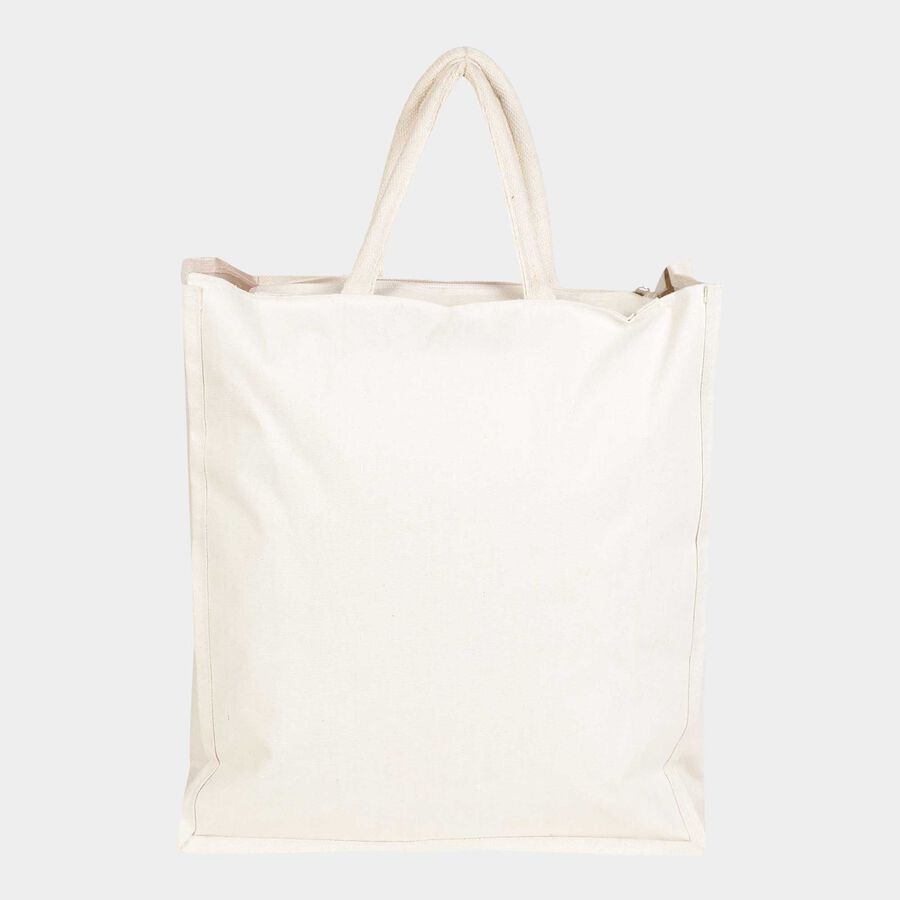 Women's Plain Polyurethane Shopping Bag, Medium, , large image number null