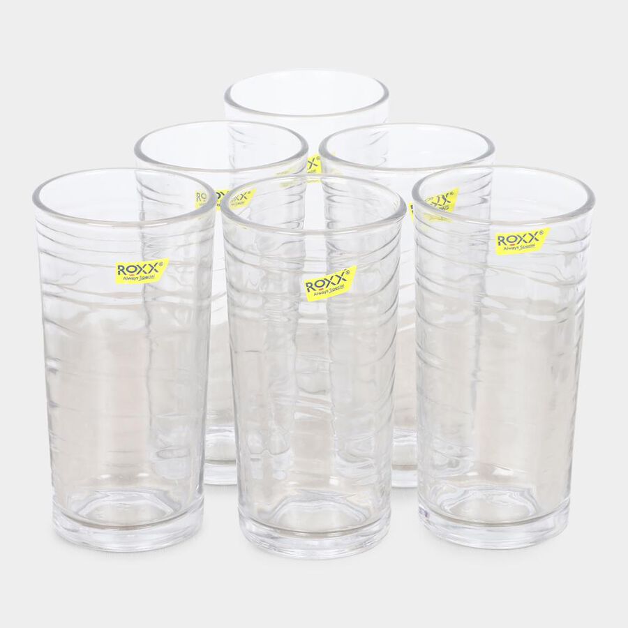255 ml Glass Tumbler Set of 6, , large image number null