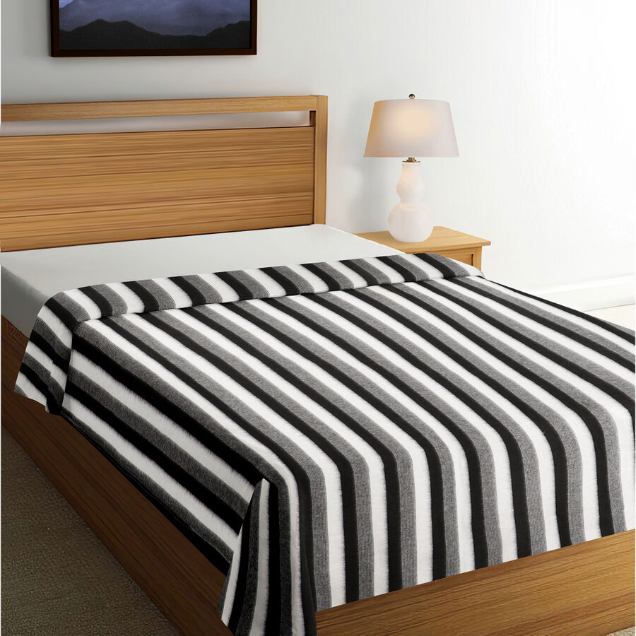 Black Microfiber Blanket, , large image number null