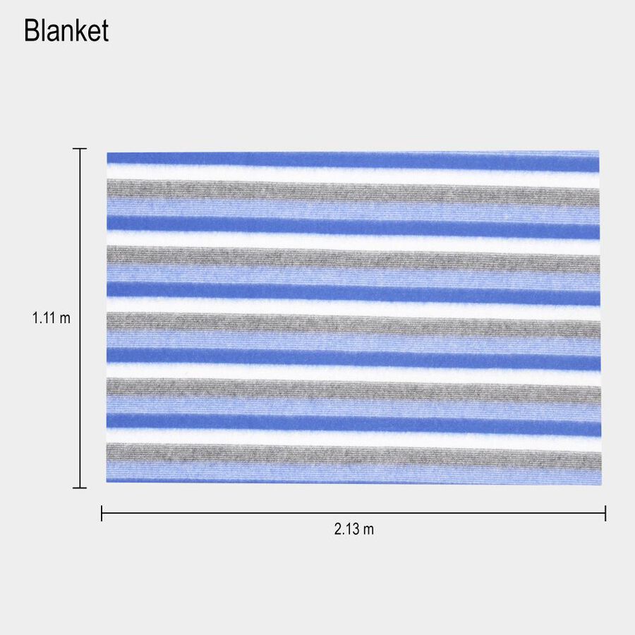 Blue Microfiber Blanket, , large image number null