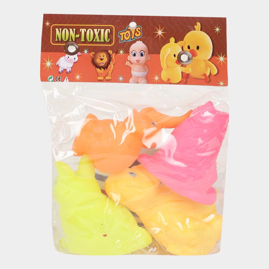 Baby Animal Squeeze Toys, Set of 4, , large image number null