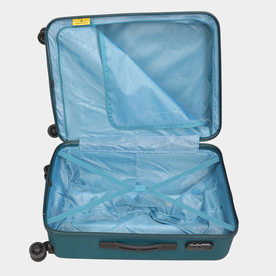 8-Wheel Green PVC Matee Hard Case Trolley, Small + Medium, , large image number null