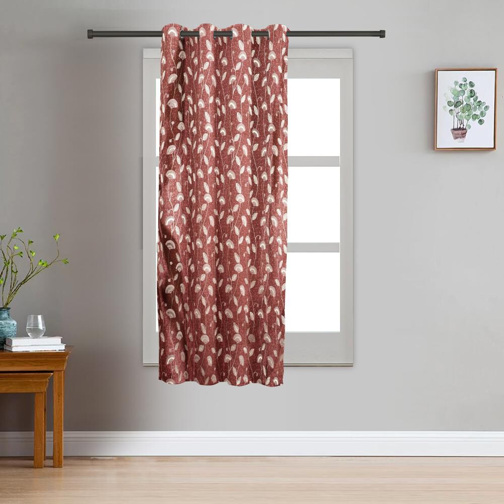 Home Beautiful                         5ft. Maroon Polyester Curtain