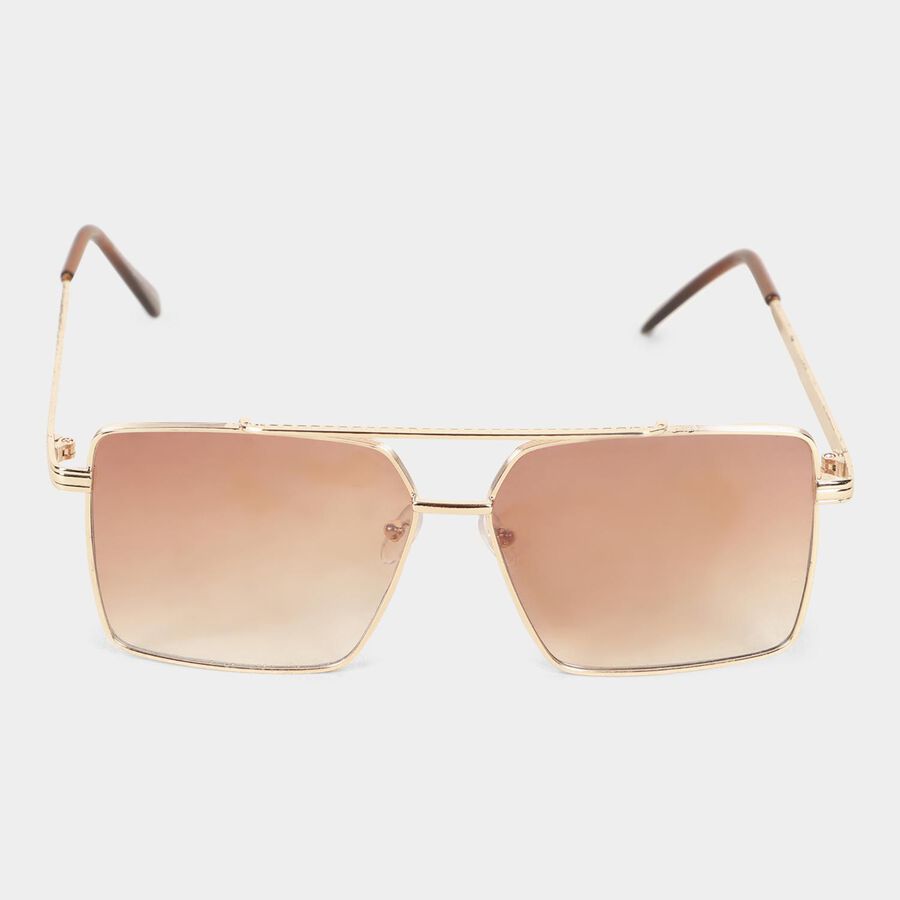Men's Metal Gradient Square Sunglasses, , large image number null