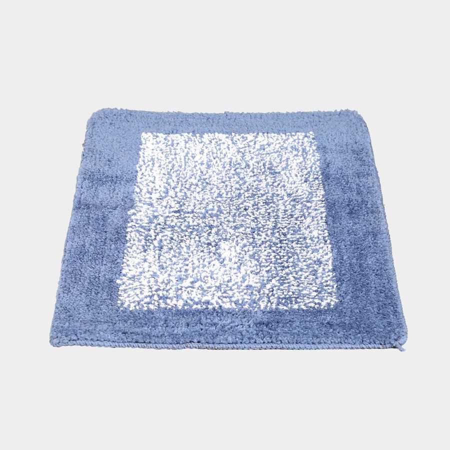 Anti-Skid Blue Polyester Door Mat, , large image number null