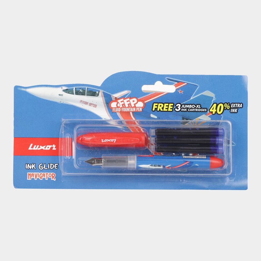 1 Pc. Plastic Educational Pen - Colour/Design May Vary, , large image number null