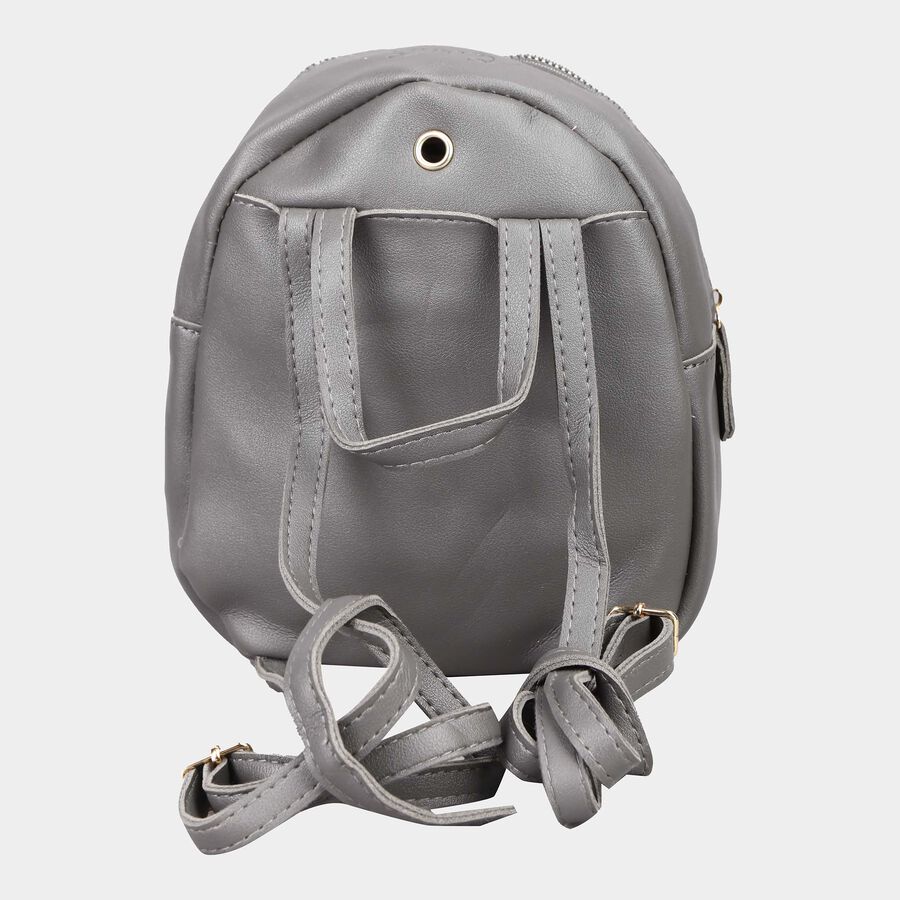 Kid's Grey Polyurethane Bag, , large image number null