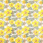 Yellow Cotton Blend Single Bedsheet, , small image number null