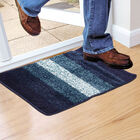 Anti-Skid Blue Polyester Door Mat, , small image number null