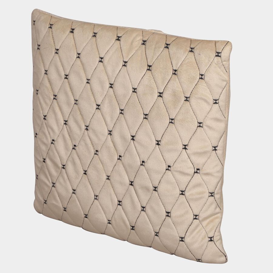 Beige Velvet Cushion Cover, , large image number null