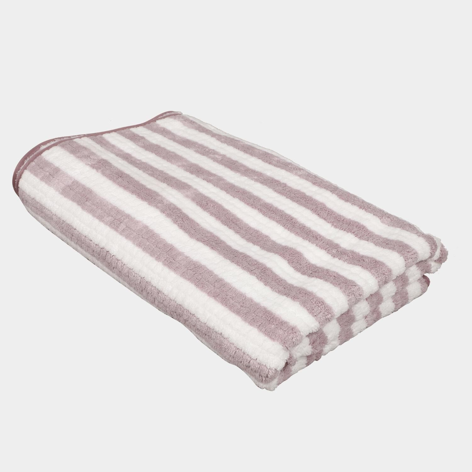 Home Beautiful                         225 GSM Lilac Microfiber Bath Towel