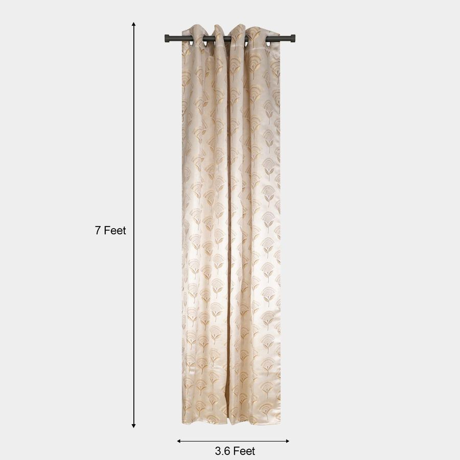 7ft. Grey Microfiber Door Curtain, , large image number null
