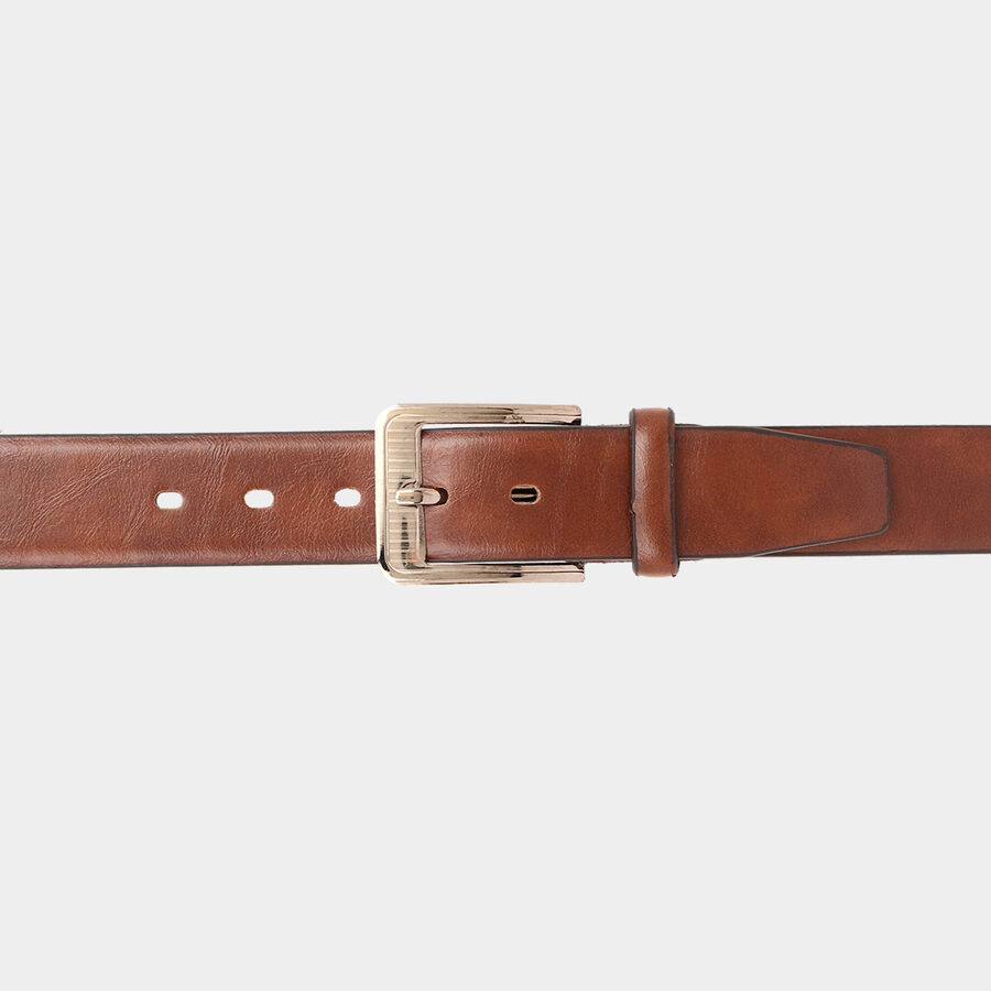 Men's Polyurethane Casual Belt, Size 36, Smooth/Plain, , large image number null