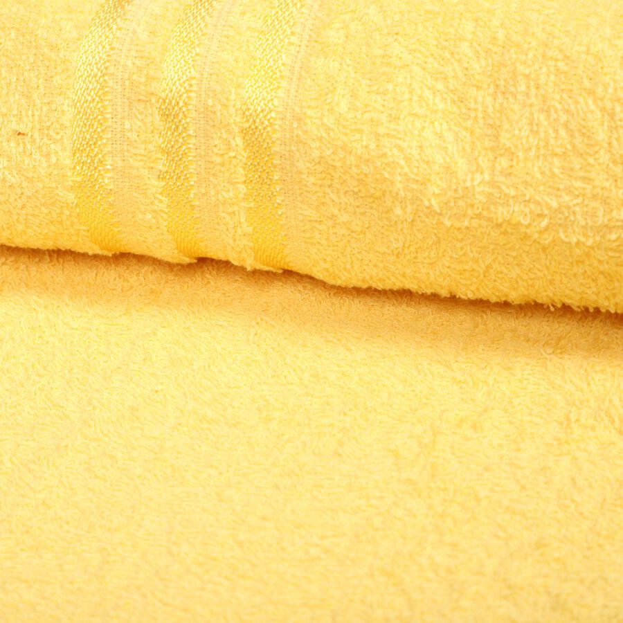 300 GSM Yellow Cotton Bath Towel, , large image number null