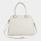 Women's Polyurethane Satchel, Embroidered, Medium Size, , small image number null