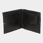 Men's Black Polyurethane Wallet, , small