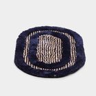 Anti-Skid Navy Blue Polyester Door Mat, , small
