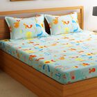 120 GSM Microfiber Double Bedsheet With 2 Pillow Covers, , small image number null
