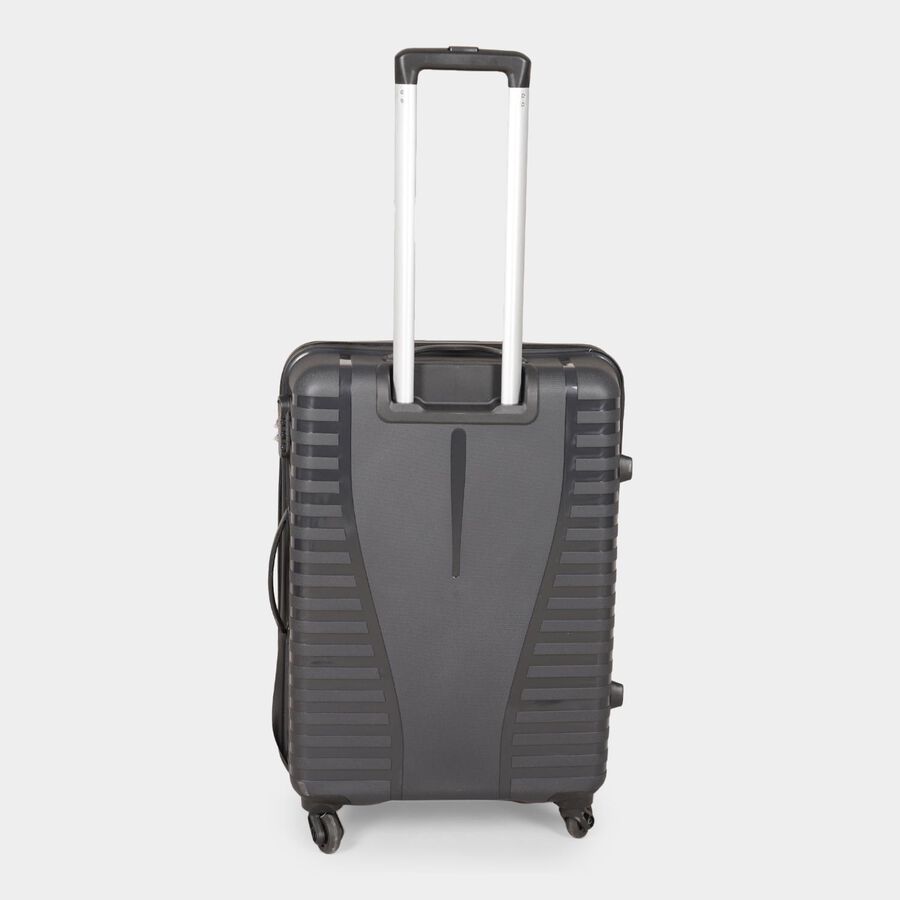 4-Wheel Dark Grey Polypropylene Hard Case Trolley, Medium, , large image number null