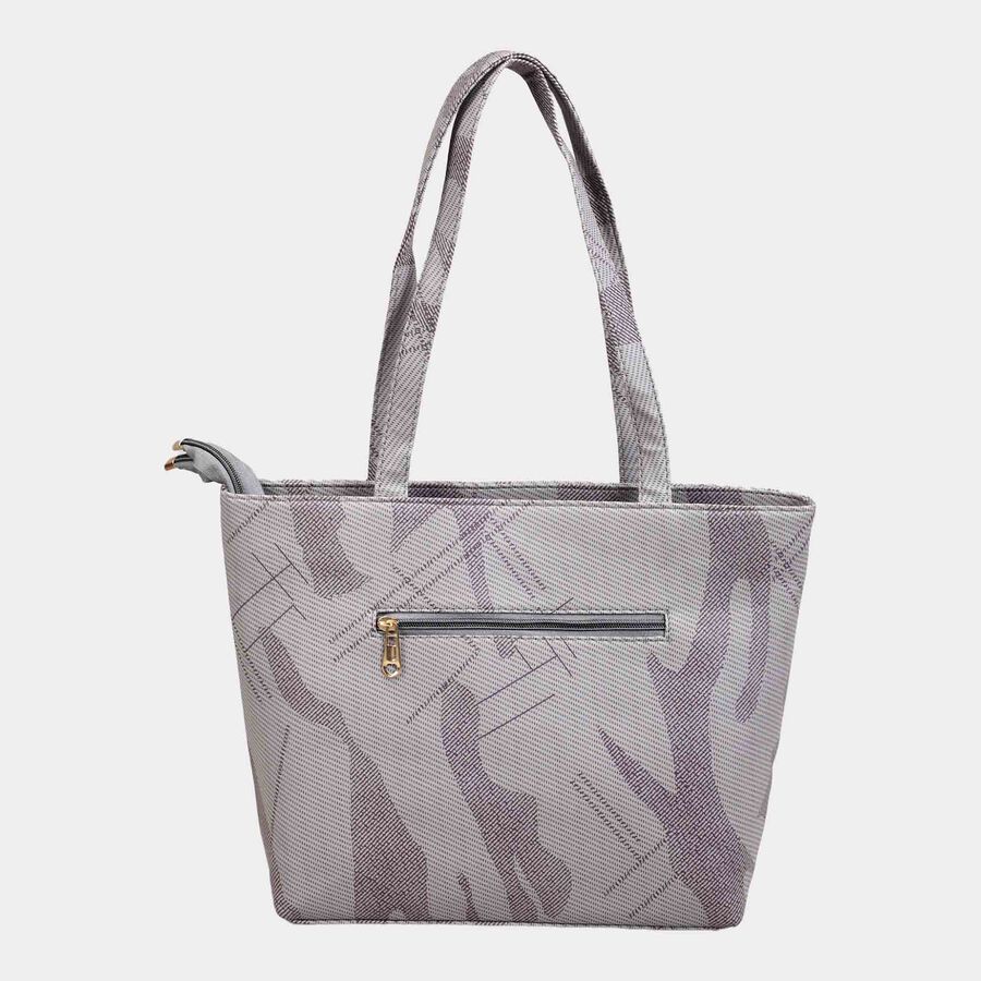 Women's Grey Polyurethane Hand Bag, , large image number null