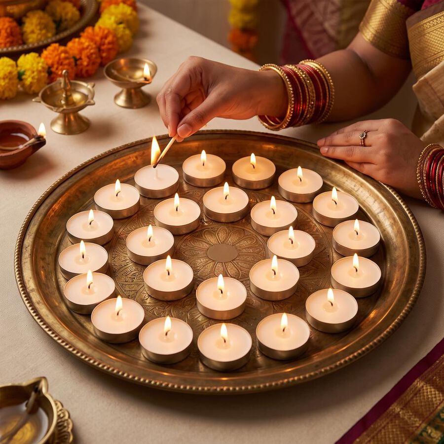 Tealight Candles Pack of 24, , large