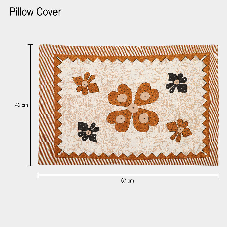 Beige Polyester Pillow Cover, , large image number null