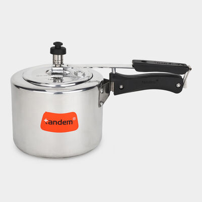 Aluminium pressure cooker 3L, anti bulge base, ISI mark