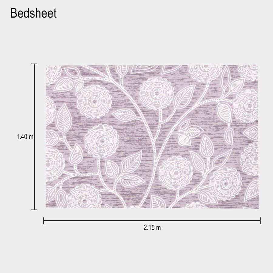 Light Blue Microfiber Single Bedsheet, , large image number null