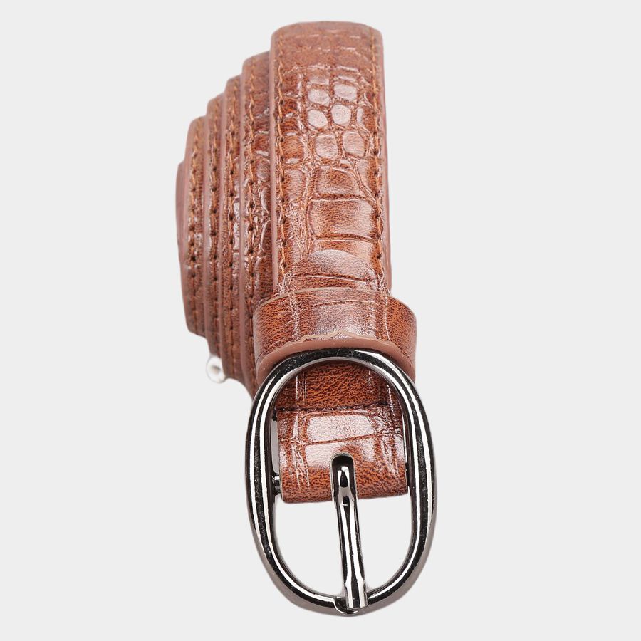 Women's Tan Polyurethane Belt, , large image number null