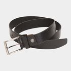 Men's Black Leather Casual Belt, , small image number null