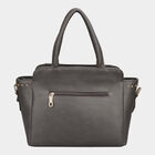 Women's Dark Grey Polyurethane Tote Bag, , small image number null