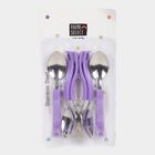 6 Pcs. Steel Dessert Spoon, , small image number null