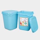 एयर-टाइट प्लास्टिक कंटेनर, 2 का सेट, 850 ml X 2, , small image number null