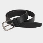 Men's Black Polyurethane Casual Belt, , small image number null