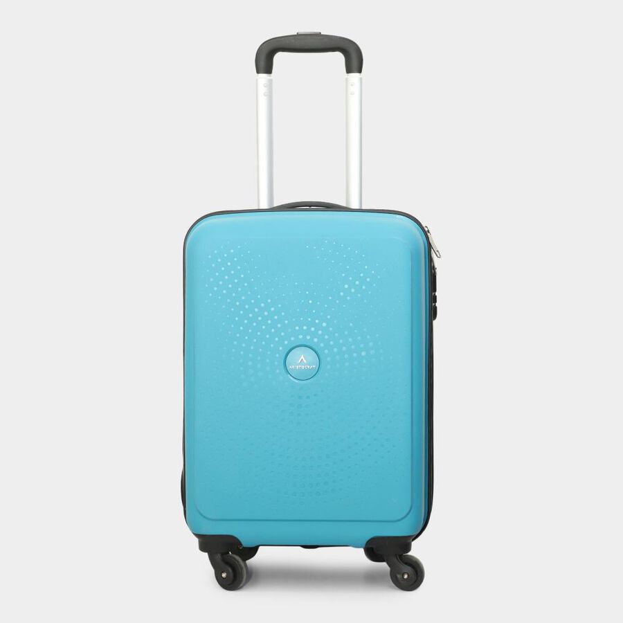 4-Wheel Light Blue Polypropylene Hard Case Trolley, Small, , large image number null
