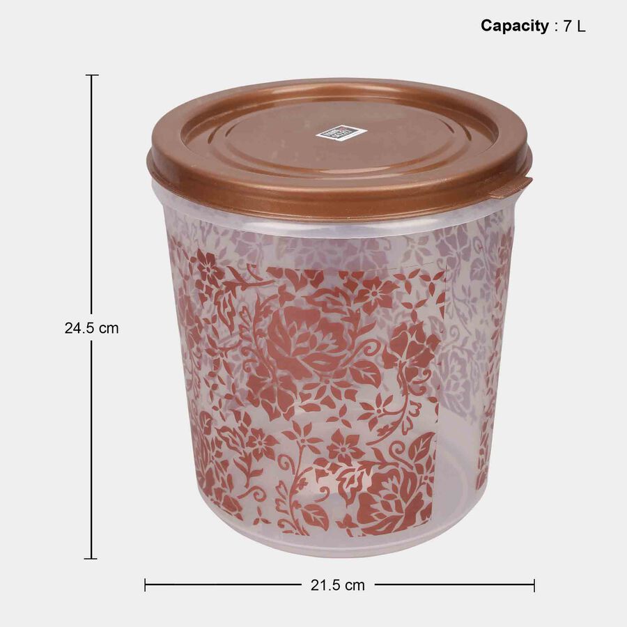 एयर-टाइट प्लास्टिक कंटेनर, 4 का सेट, 1 L, 2 L, 5 L, 7 L, , large image number null