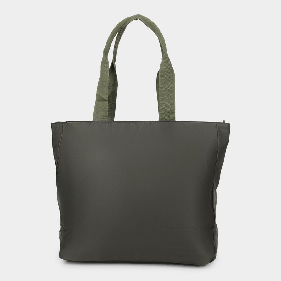 Women's Olive Fabric-Nylon Hand Bag, , large