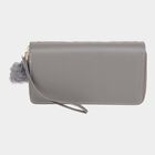 Women's Polyurethane Zipper Hand Pouch, , small image number null