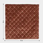 Brown Velvet Cushion Cover, , small image number null