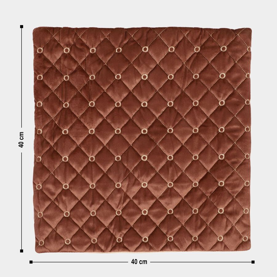 Brown Velvet Cushion Cover, , large image number null