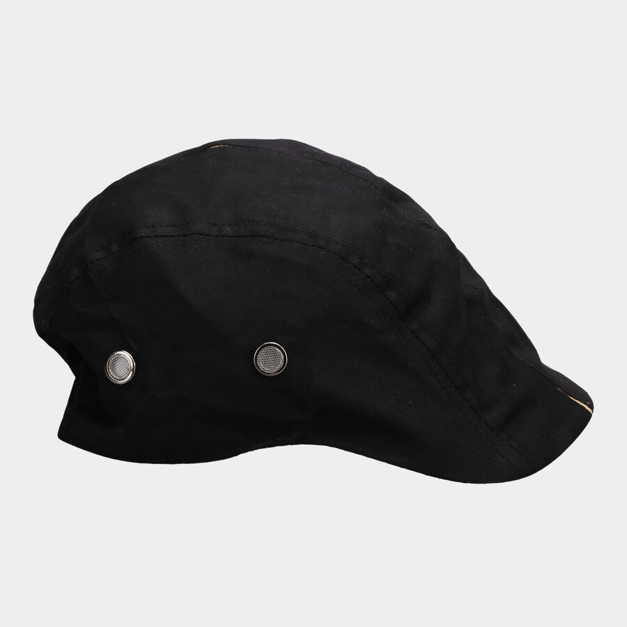 Black Men Tennis Cap, , large image number null