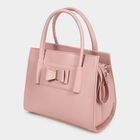 Women's Peach Polyurethane Tote Bag, , small