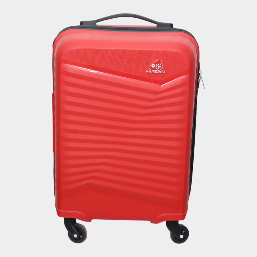 4-Wheel Red PVC Matee Hard Case Trolley, Small + Medium, , large image number null