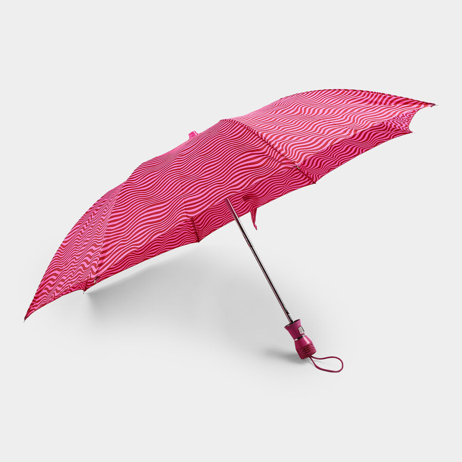 Woman's Pink Polyester Umbrella, , large