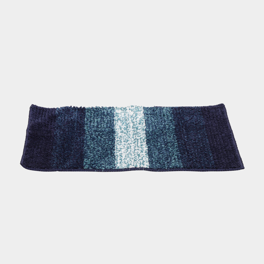 Anti-Skid Blue Polyester Door Mat, , large image number null