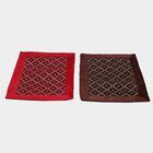 Anti-Skid Brown Polyester Cotton Door Mat, , small image number null