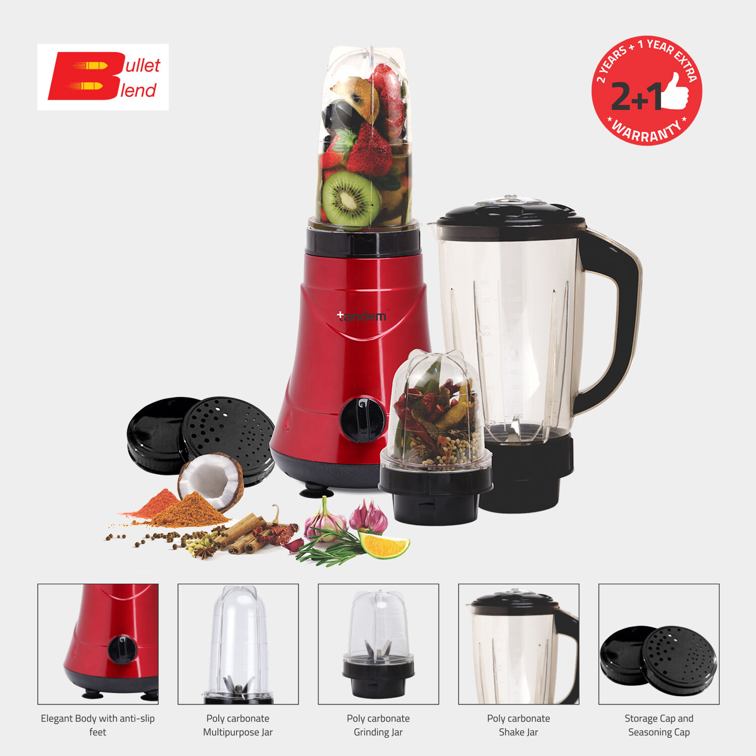 Bullet top mixer jar