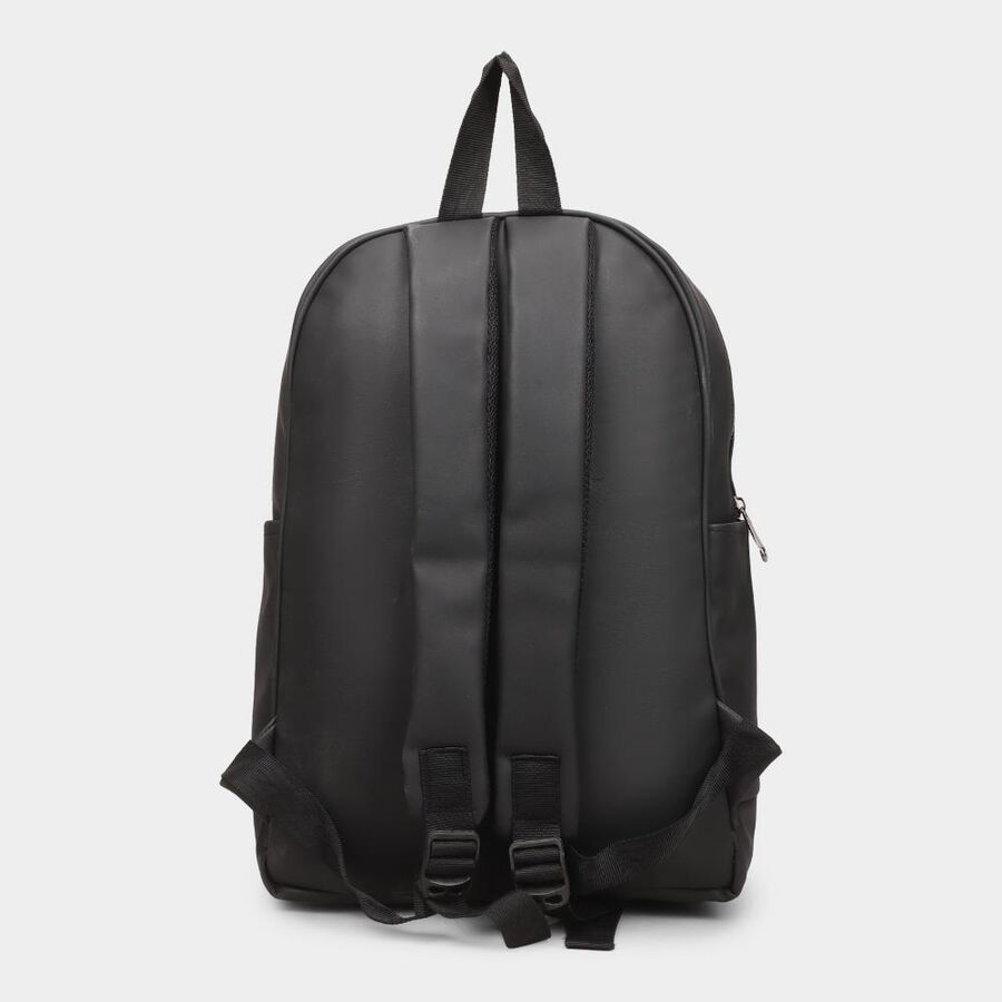 Black PU Backpack, , large image number null