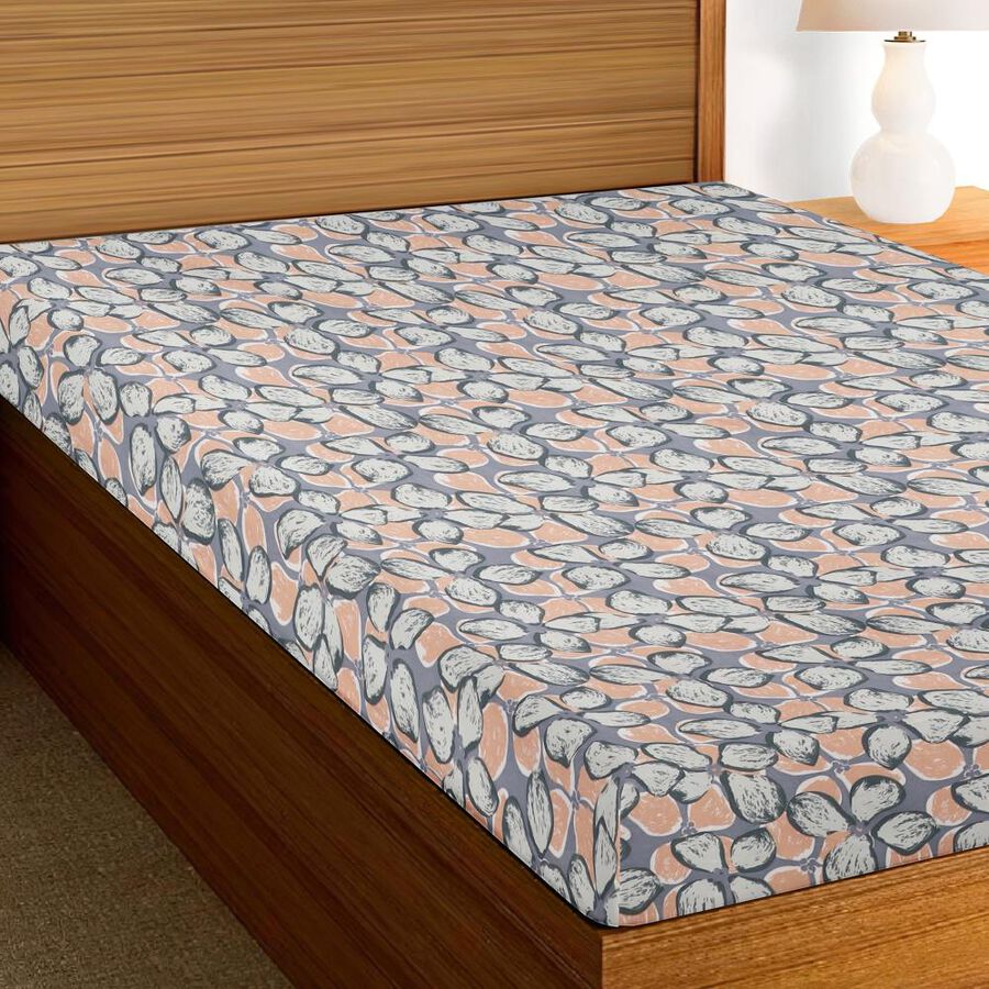 Blue Microfiber Single Bedsheet, , large image number null