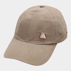 Men's Brown Nylon/Polyester Cap, , small